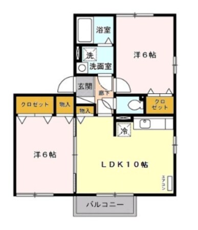 シェ・ミエルの物件間取画像